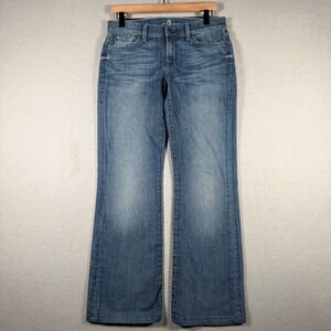7 For All Mankind Womens Bootcut Jeans Medium‎ Wash Blue Size 29 RU075Y702A